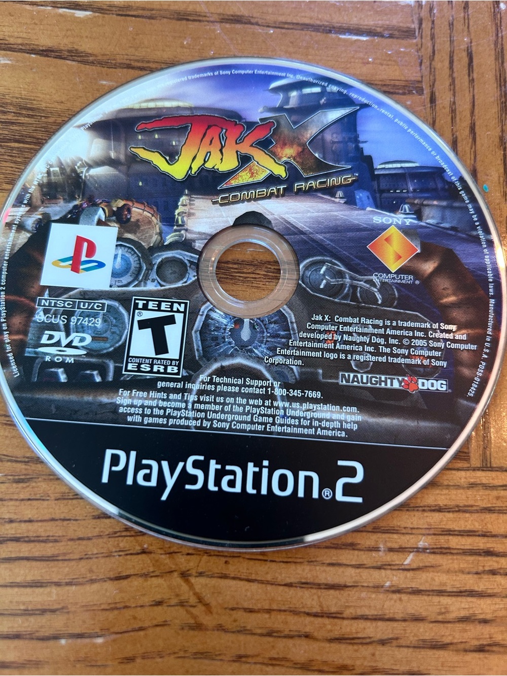 Sony PlayStation 2 PS2 Jak X: Combat Racing Disc Only Video Game